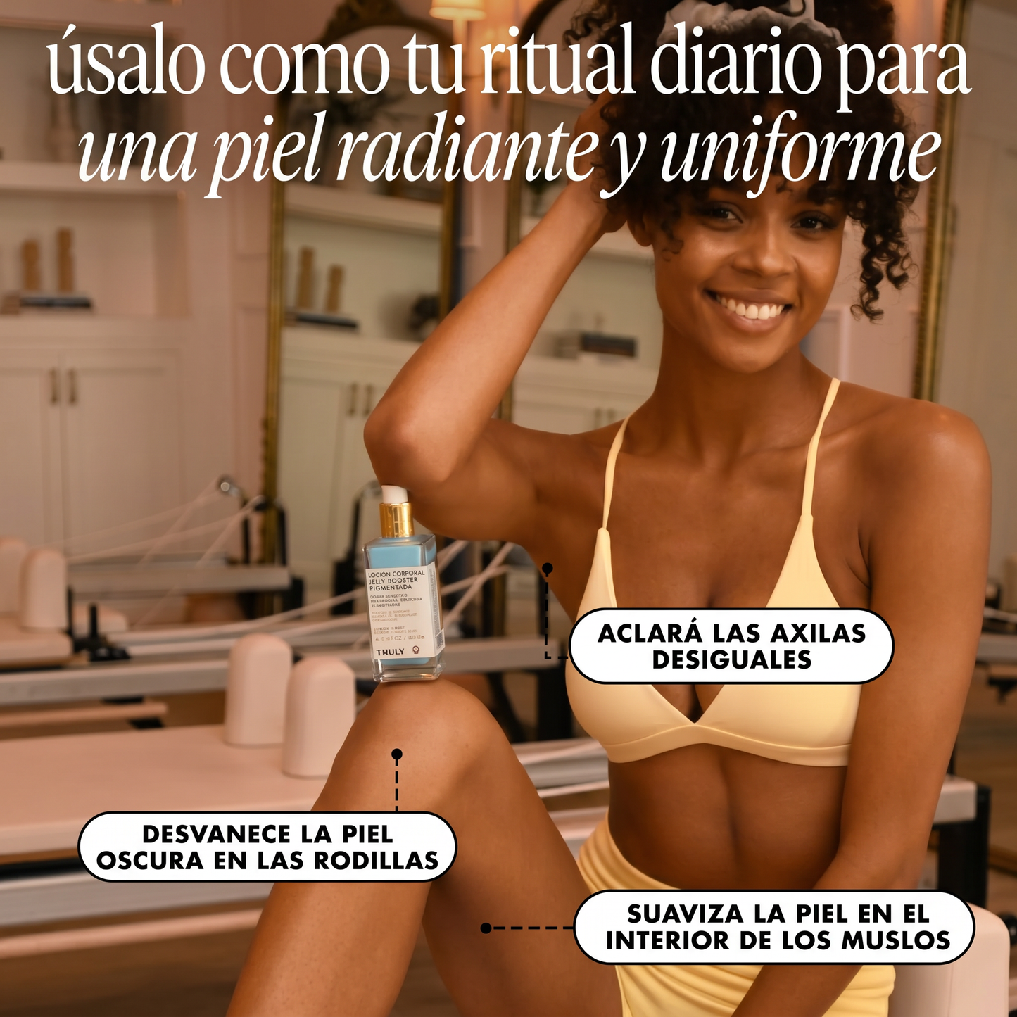 Jelly Glow Booster - Sérum Corporal Pigmentante | Color natural sin sol, piel que deslumbra.