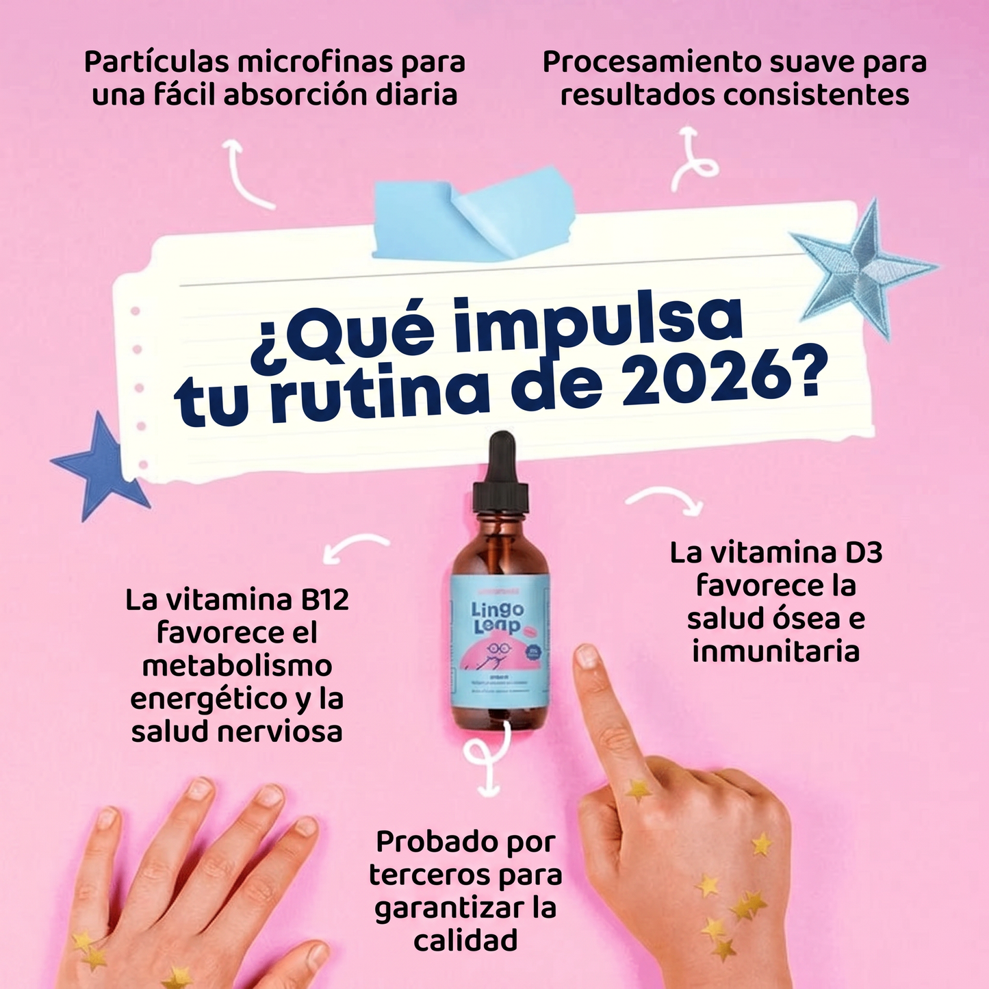 JoySpring LingoLeap - Suplemento Natural para el Habla Infantil | Más palabras, más confianza.
