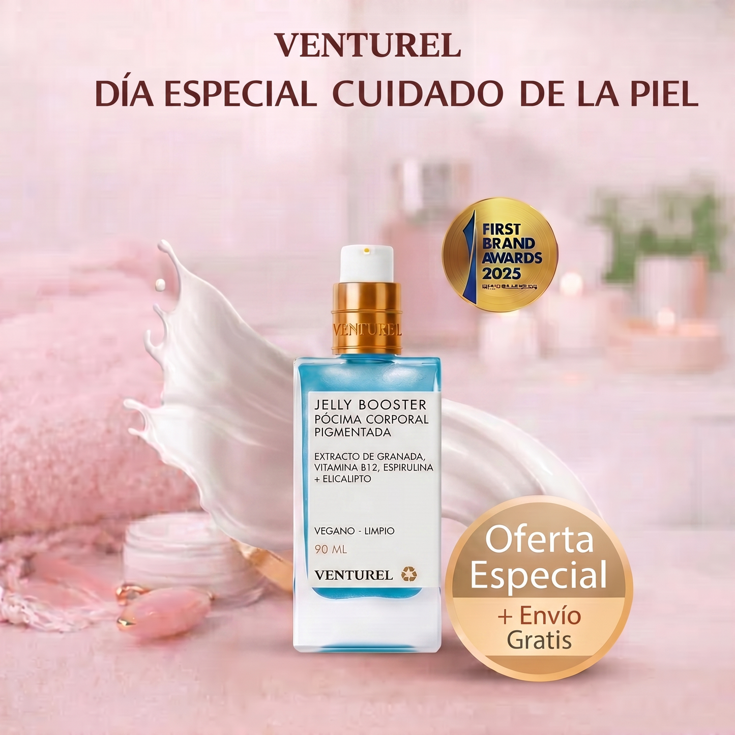 Jelly Glow Booster - Sérum Corporal Pigmentante | Color natural sin sol, piel que deslumbra.