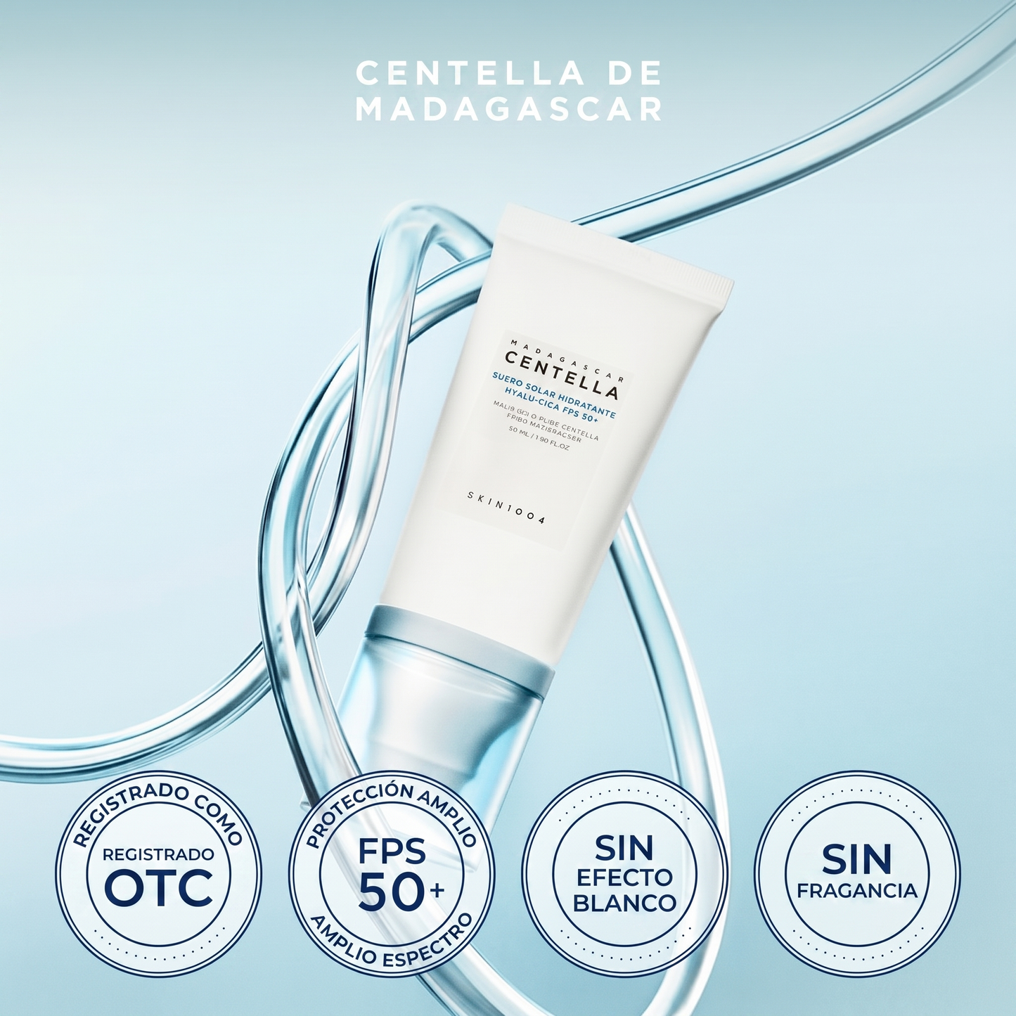 Madagascar Centella - Sun Serum SPF50+ Hidratante | El protector solar que no se siente, pero sí se nota.