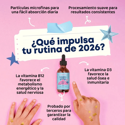JoySpring LingoLeap - Suplemento Natural para el Habla Infantil | Más palabras, más confianza.