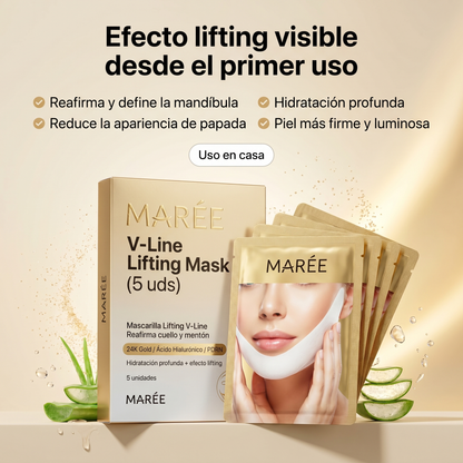 Mascarilla Lifting V-Line MARÉE – Efecto Reafirmante y Contorno Definido (5 uds)