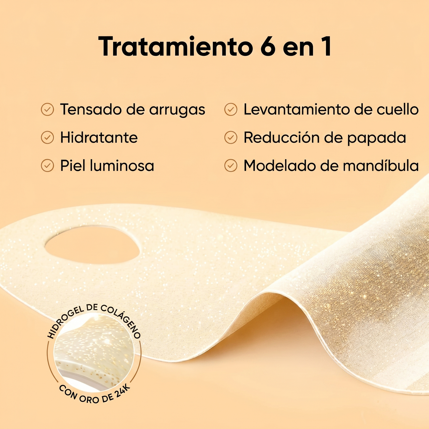Mascarilla Lifting V-Line MARÉE – Efecto Reafirmante y Contorno Definido (5 uds)