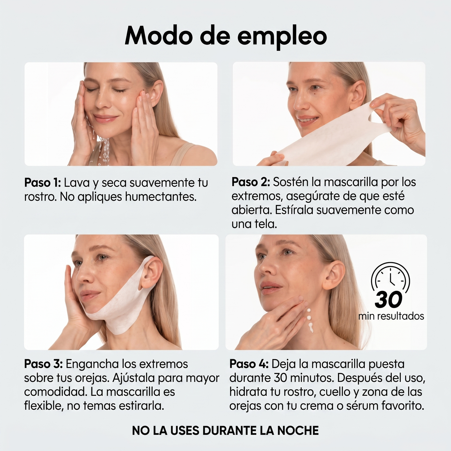 Mascarilla Lifting V-Line MARÉE – Efecto Reafirmante y Contorno Definido (5 uds)