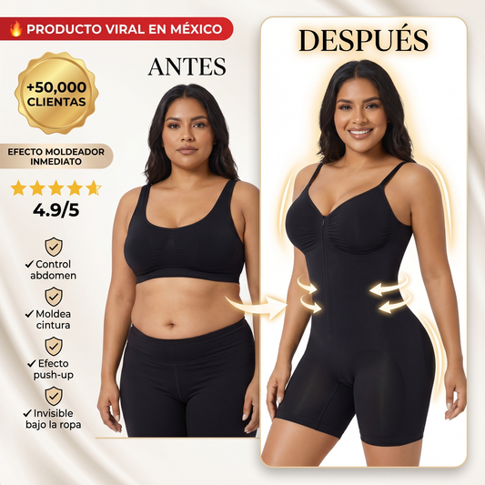 VENTUREL Body Moldeador con Cierre