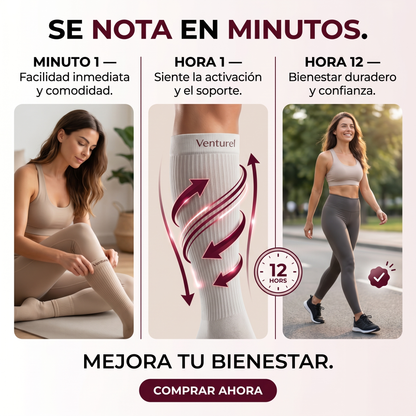 Venturel™ Calcetas de Comprensión de 15-20mmHg